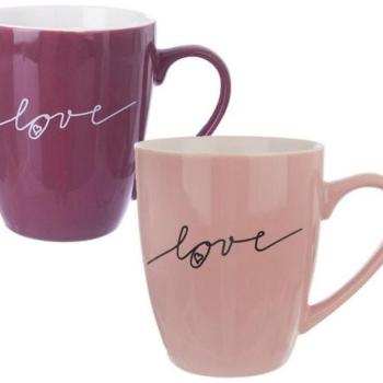 LOVE porcelán bögre 0,38 l 2 db kép