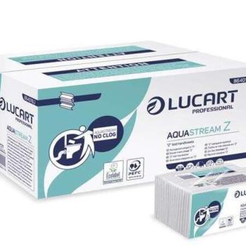 Lucart Aquastream kéztörlő Z hajtogatott fehér (864018) kép