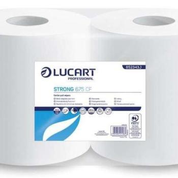 Lucart Strong 675 CF törlőkendő, tekercses belső adagolású fehér... kép