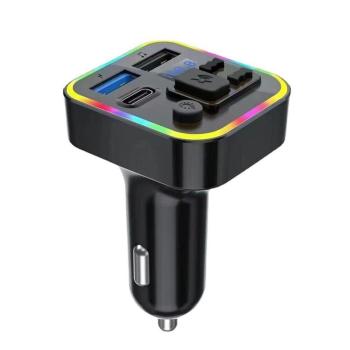 M6 multifunkciós autós mp3 transzmitter két USB bemenettel és LED világítással (BBD) kép