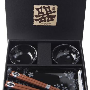 Made In Japan Sushi set Black Sakura 6 db kép