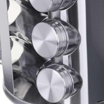 Maestro MR-1725 12 x 100 ml Inox fűszertartó készlet állvánnyal kép