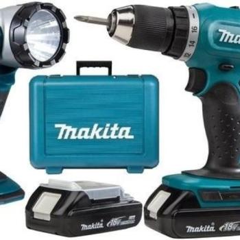 Makita DDF453SYEL 18 V 2 x 1,5 Ah + Makita akkus lámpa kép