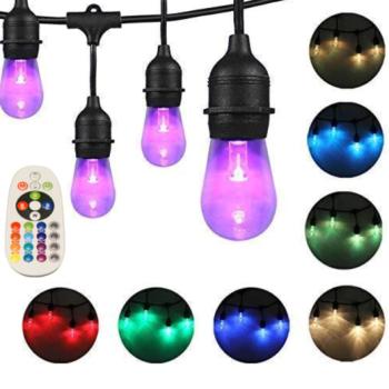 Malatec fényfüzér RGB LED izzókkal, 15 m, 21 világítási mód, hangérzékelő, távirányító (BB-15736) kép