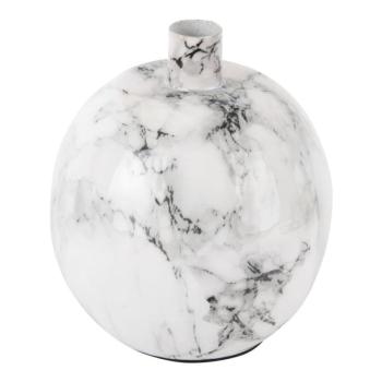 Marble fehér-fekete vas gyertyatartó, magasság 15 cm - PT LIVING kép