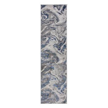 Marbled kék-szürke futószőnyeg, 60 x 230 cm - Flair Rugs kép