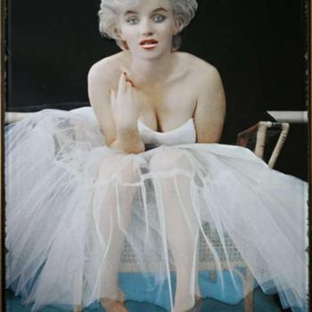 Marilyn Monroe (2), retró fémtábla kép