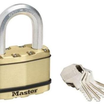 Master Lock Mosazný visací zámek M15BEURDLF Master Lock Excell 64mm kép