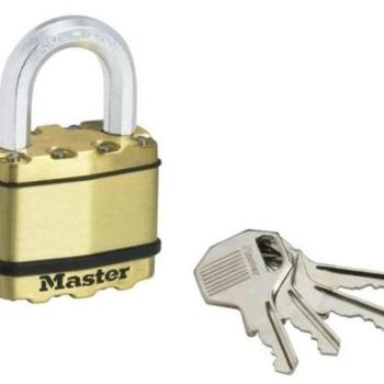 Master Lock Mosazný visací zámek M5BEURD Master Lock Excell 50mm kép