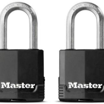 Master Lock Set 2 ks visacích zámků z vrstvené oceli M115EURTLF Master Lock Excell 48mm kép