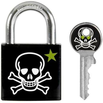 Master Lock Visací zámek Master Lock z pevného hliníku 3430EURDSKULL 30mm kép