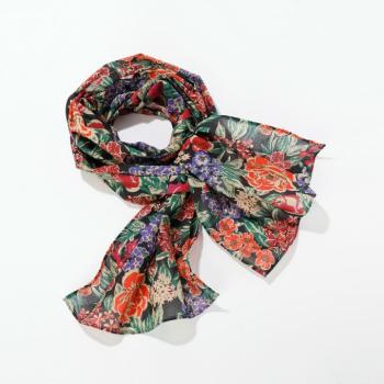 Maxi virágmintás sál, 198 x 38 cm, 198 x 38 cm kép