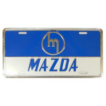 Mazda &quot;logó&quot; dombornyomott fémtábla/rendszámtábla 30,5 x 15,3 cm kép