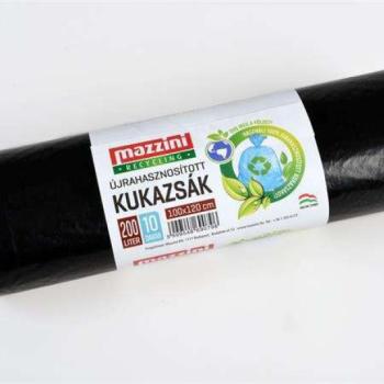 MAZZINI Nagykukazsák, újrahasznosított, 200 l, 10 db, 100x120 cm,... kép