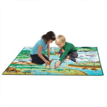 Melissa &amp;amp; Doug játszószőnyeg 200*150cm állatok élőhelyei kép