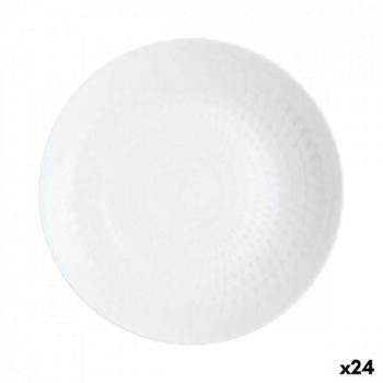 Mélytányér Luminarc Pampille Fehér Üveg (20 cm) (24 egység) kép