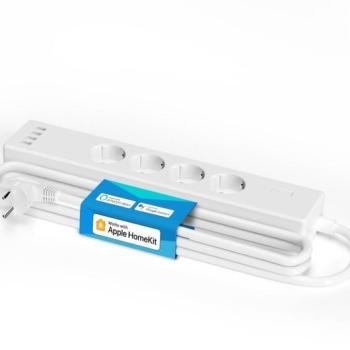 Meross Smart Wi-Fi Power Strip 4AC+4USB kép