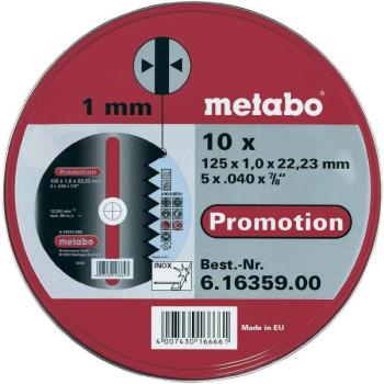 Metabo 10 darabos vágókorong készlet 125 x 1mm kép