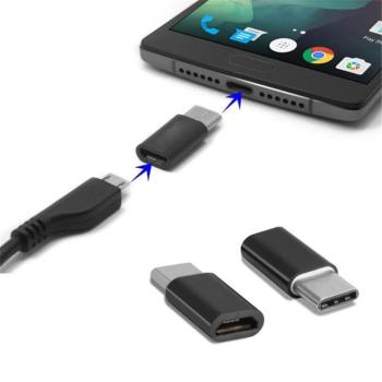 Micro USB - USB C konverter kép