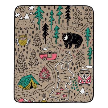 Mikroszálas piknik takaró 145x180 cm Camping – Butter Kings kép