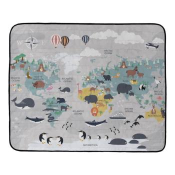 Mikroszálas piknik takaró 145x180 cm Travel Around The World – Butter Kings kép