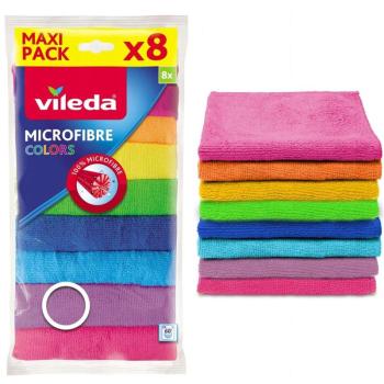 Mikroszálas törlőkendő 8 db/csomag Vileda Color 8 színű_F18597 kép