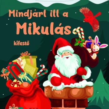 Mindjárt itt a Mikulás - Kifestő kép