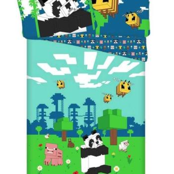 Minecraft ágyneműhuzat Panda 140x200cm 70x90cm kép