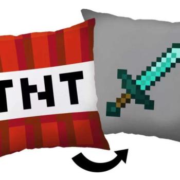 Minecraft párna díszpárna TNT Sword kép