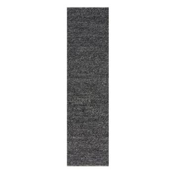 Minerals sötétsszürke gyapjú futószőnyeg, 60 x 230 cm - Flair Rugs kép