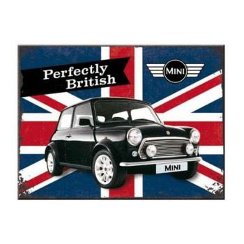 MINI dombornyomott fémplakát 30 x 40 cm &quot;Perfectly British&quot; kép