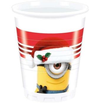 Minion Xmas műanyag pohár 200 ml 8 db/cs kép