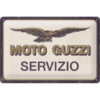 Moto Guzzi Servizio Fémtábla kép