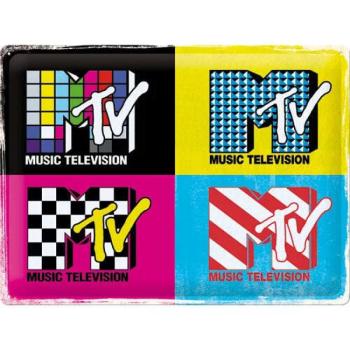 MTV – Logo Pop Art – Fémtábla kép