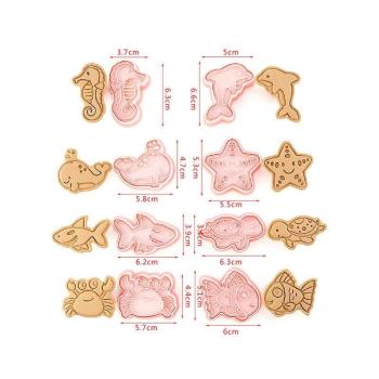 Műanyag keksz forma, süti forma - - Vízi állatok kép
