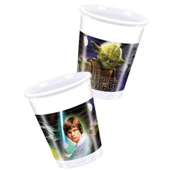 Műanyag pohár Star Wars Heroes 8 db-os 200 ml kép