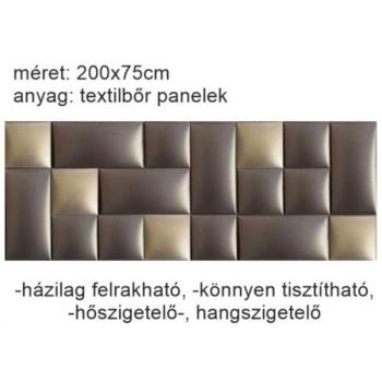 Műbőr falvédő-100 V-20 modern design falvédő faldekoráció (200x75 cm) kép