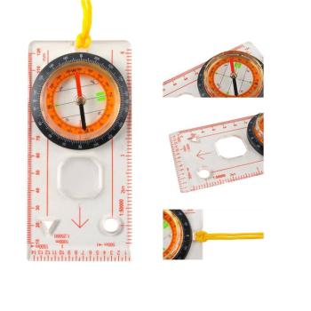 Multifunkciós tájékozódó eszköz iránytűvel, vonalzóval és nagyítóval (BB-7953) kép
