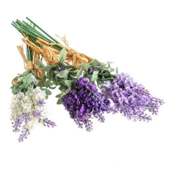 Művirág szett 3 db-os (magasság 32 cm) Lavender Bouquet – Casa Selección kép