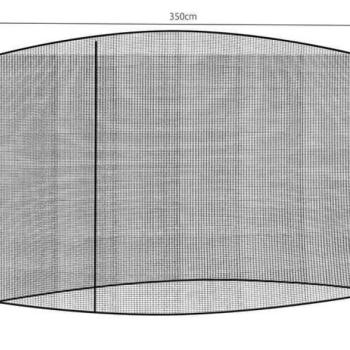 Napernyő szúnyogháló 3,5 méter - fekete kép