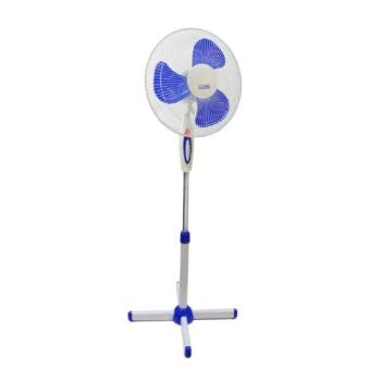 Nasco álló ventilátor 3 sebességfokozattal és oszcilláló funkcióval - fehér és kék - 130 cm, 40w (BBD) kép