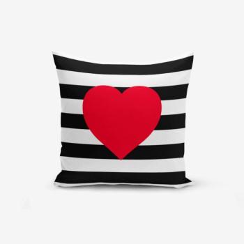 Navy Heart párnahuzat, 45 x 45 cm - Minimalist Cushion Covers kép