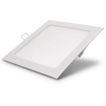 Négyzet alakú sülyesztett LED Panel - 18 W - hideg - fehér kép