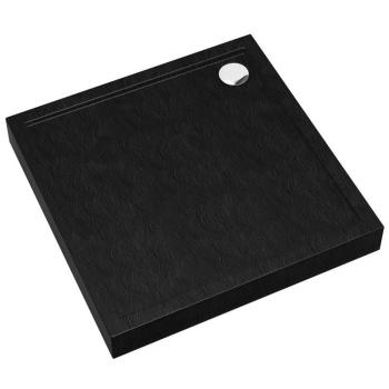 Négyzet alakú zuhanytálca Black Stone 80x80x12 Espera Plus AQM4630CST kép