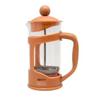 Nerthus French Press kávé és teafőző 350 ml, tégla kép