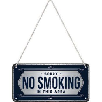 No Smokig Area - Fémtábla kép