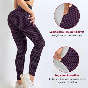 Női leggings több méretben, igazán kényelmes - Lila - XL kép