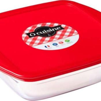 Ôcuisine hőálló tál műanyag fedővel 20x17 cm 1 l kép