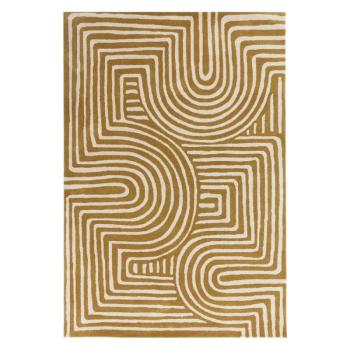 Okkersárga gyapjú szőnyeg 160x230 cm Reef – Asiatic Carpets kép