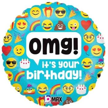 OMG! It s your birthday! Fólialufi - 46 cm kép